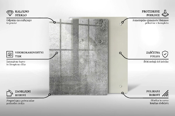 Schutz für induktionskochfeld Betonstruktur