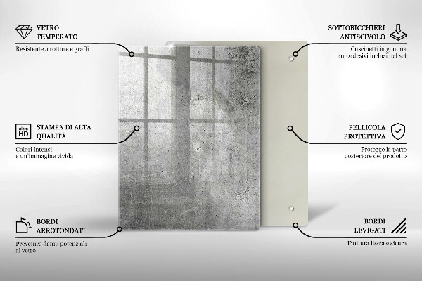 Schutz für induktionskochfeld Betonstruktur