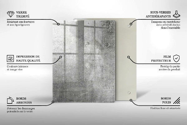 Schutz für induktionskochfeld Betonstruktur