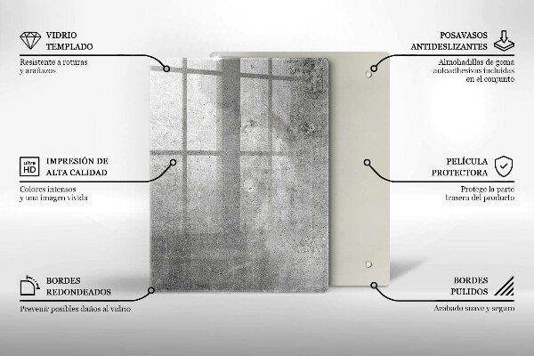 Schutz für induktionskochfeld Betonstruktur