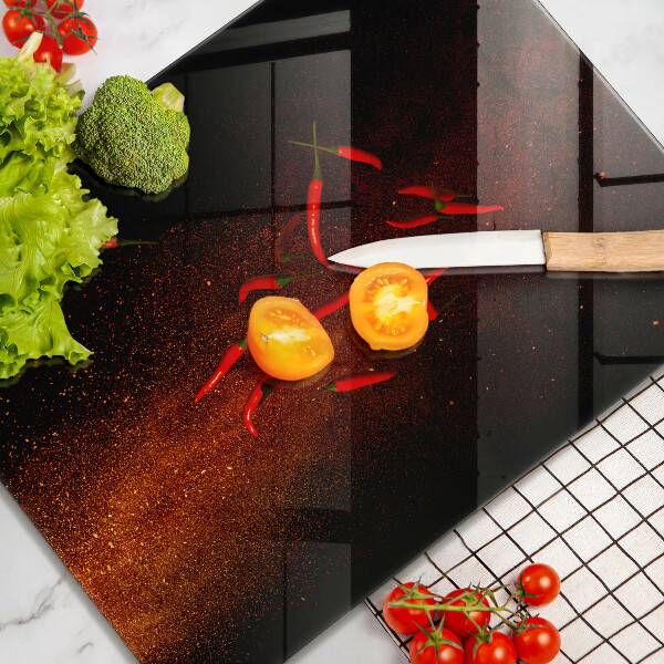 Schutz für induktionskochfeld Scharfe Chilischoten