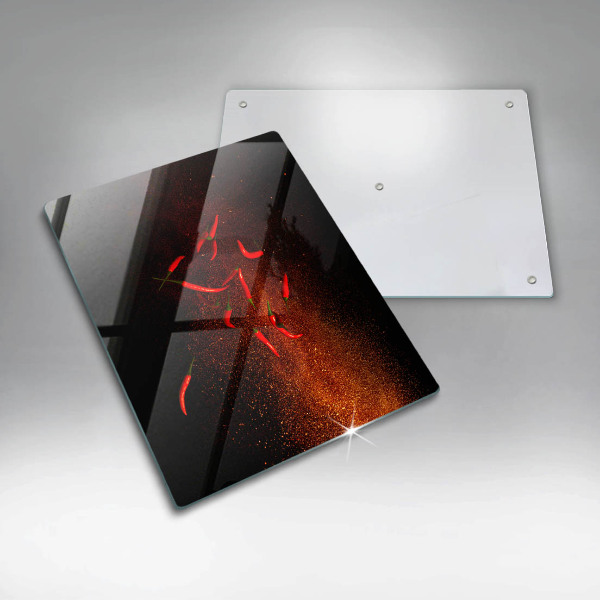 Schutz für induktionskochfeld Scharfe Chilischoten