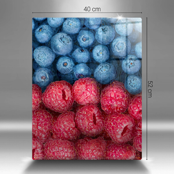 Herd abdeckplatte Himbeer- und Blaubeerfrüchte