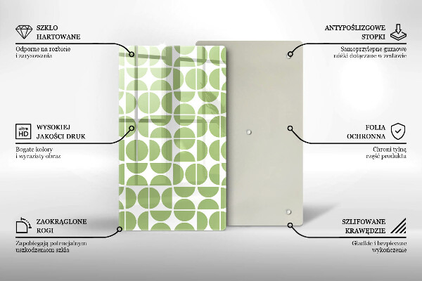 Herd abdeckplatte Muster aus Boho-Formen