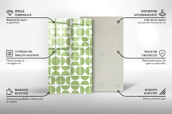 Herd abdeckplatte Muster aus Boho-Formen