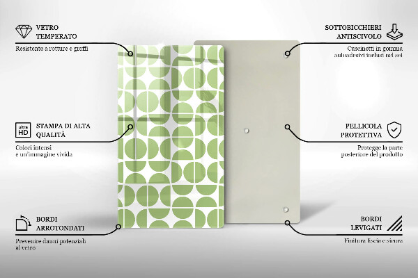 Herd abdeckplatte Muster aus Boho-Formen