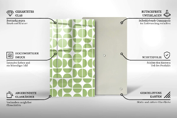 Herd abdeckplatte Muster aus Boho-Formen