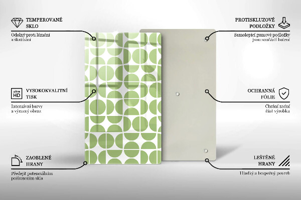 Herd abdeckplatte Muster aus Boho-Formen