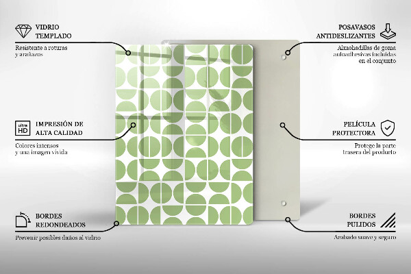 Herd abdeckplatte Muster aus Boho-Formen