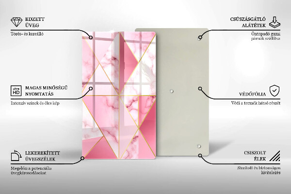 Herd abdeckplatte Geometrischer Marmor