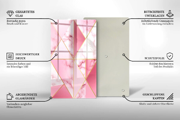 Herd abdeckplatte Geometrischer Marmor