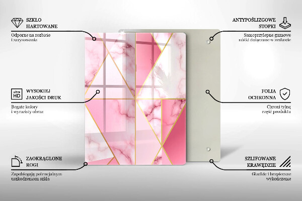 Herd abdeckplatte Geometrischer Marmor