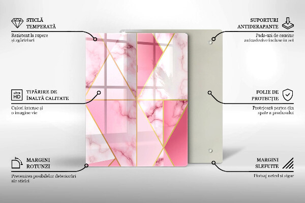 Herd abdeckplatte Geometrischer Marmor