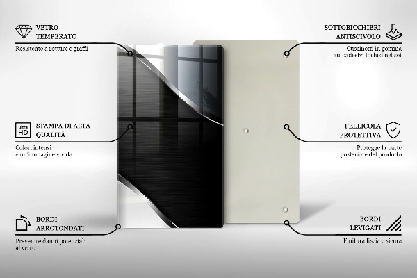 Herd abdeckplatte Metallabstraktion