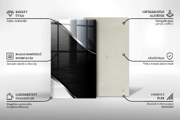 Herd abdeckplatte Metallabstraktion