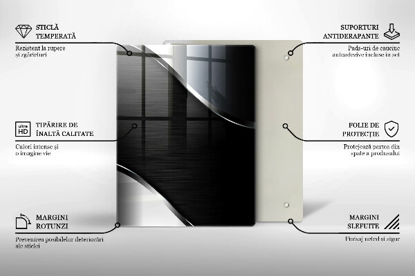 Herd abdeckplatte Metallabstraktion