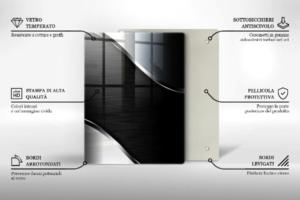 Herd abdeckplatte Metallabstraktion
