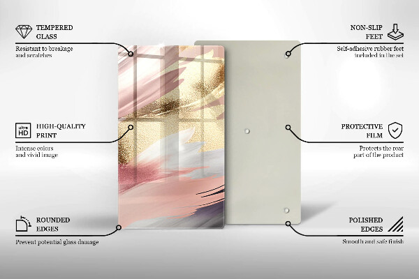 Herd abdeckplatte Pastellflecken