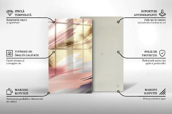 Herd abdeckplatte Pastellflecken