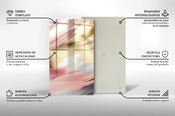 Herd abdeckplatte Pastellflecken