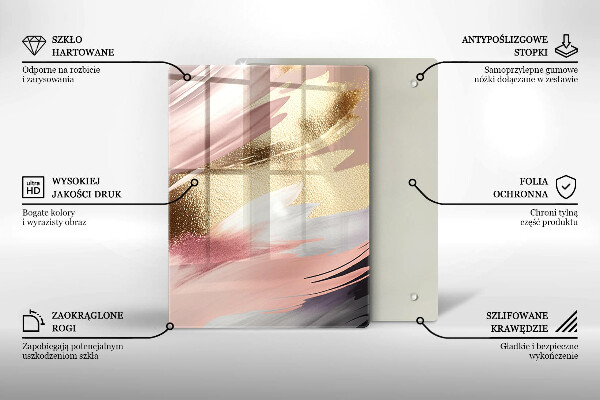 Herd abdeckplatte Pastellflecken