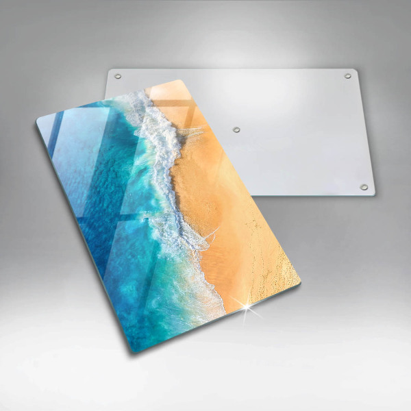 Herd abdeckplatte Strand und Meer