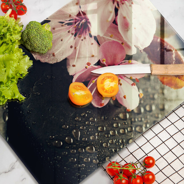 Herd schutzplatte Blumen Zen-Steine