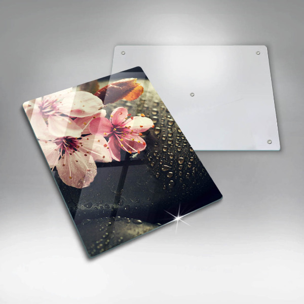 Herd schutzplatte Blumen Zen-Steine