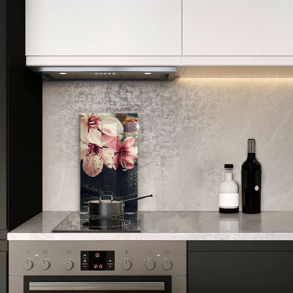 Herd schutzplatte Blumen Zen-Steine