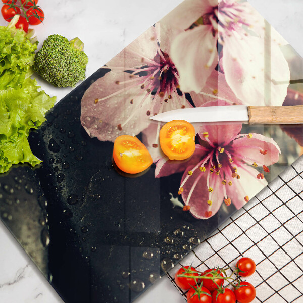 Herd schutzplatte Blumen Zen-Steine