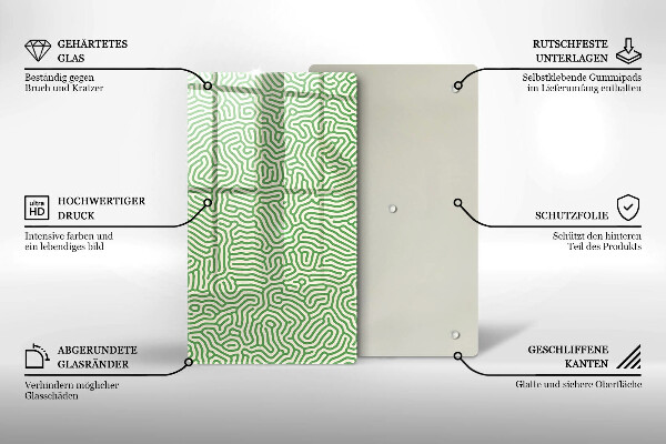 Herd abdeckplatte Abstrakte Linien