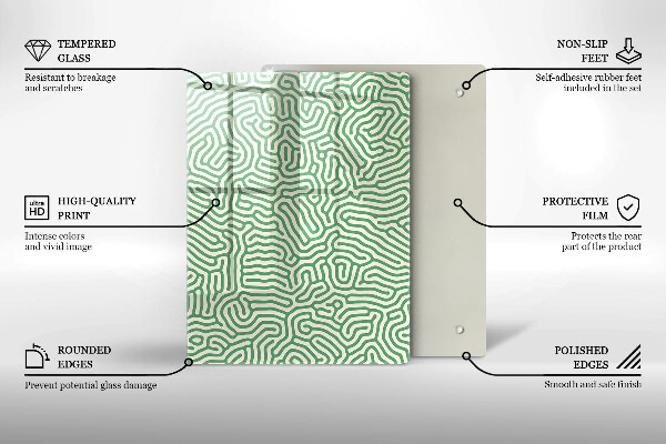 Herd abdeckplatte Abstrakte Linien