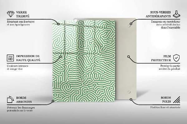 Herd abdeckplatte Abstrakte Linien