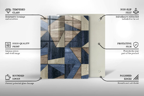 Schutz für induktionskochfeld Geometrische Abstraktion