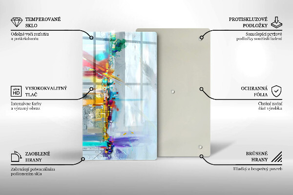 Schutz für induktionskochfeld Gemalte Abstraktion