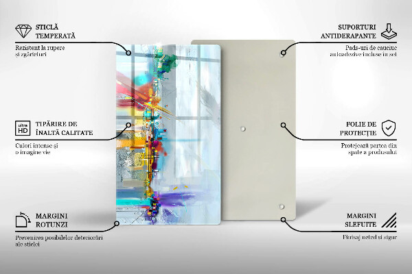 Schutz für induktionskochfeld Gemalte Abstraktion