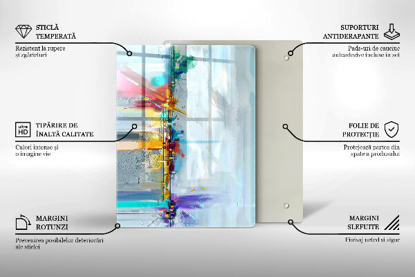 Schutz für induktionskochfeld Gemalte Abstraktion