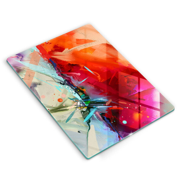 Schutz für induktionskochfeld Gemalte Abstraktion