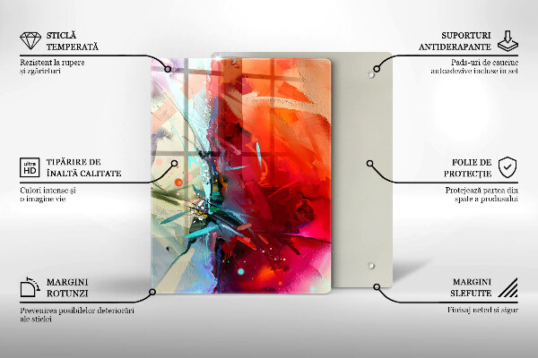 Schutz für induktionskochfeld Gemalte Abstraktion