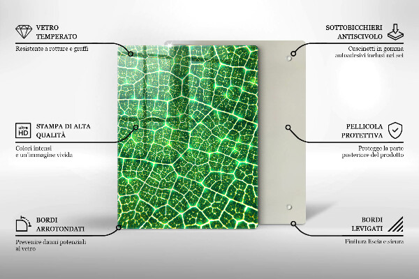 Herd abdeckplatte Blattstruktur