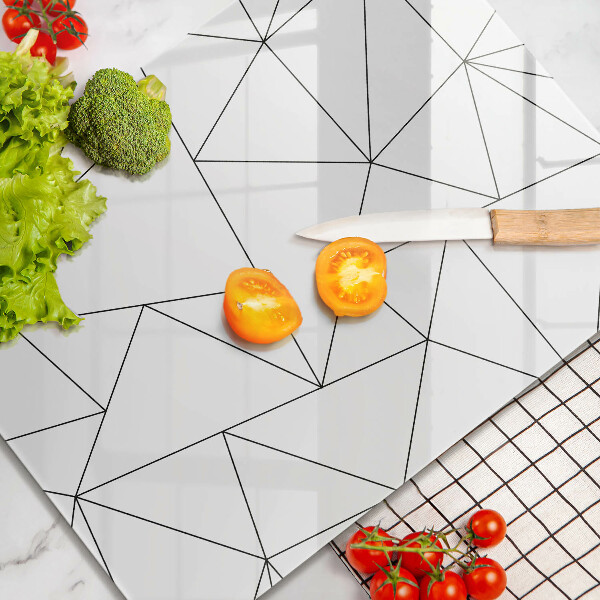 Abdeckung induktionskochfeld Weiße Dreiecke