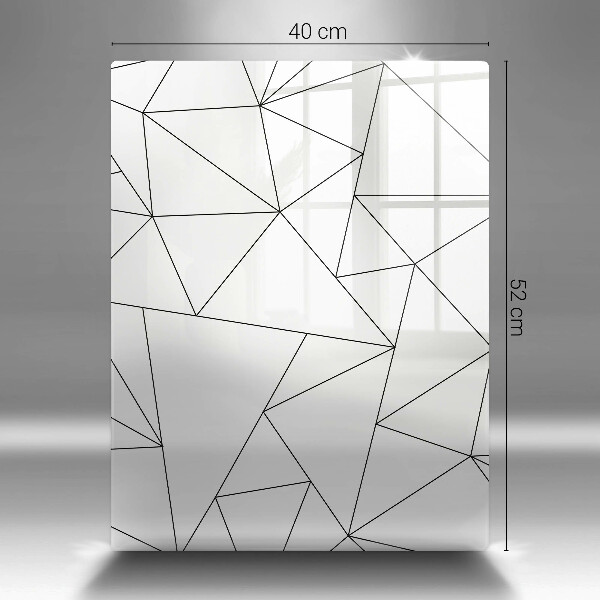 Abdeckung induktionskochfeld Weiße Dreiecke