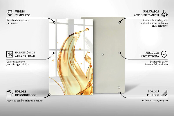 Abdeckung induktionskochfeld Olivenöl