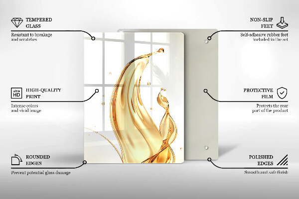 Abdeckung induktionskochfeld Olivenöl