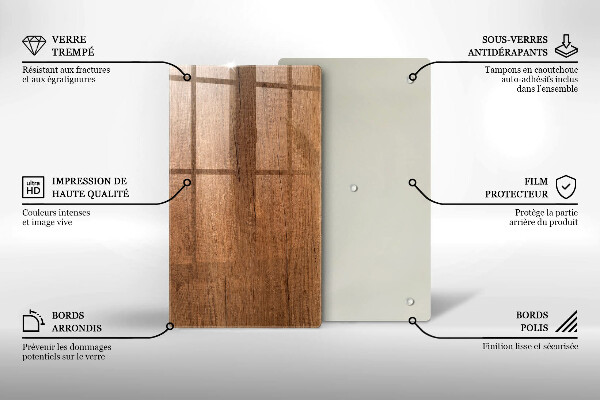 Herd abdeckplatte Holzstruktur