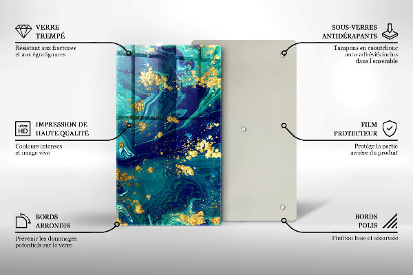 Herd abdeckplatte Abstraktion mit Gold