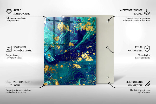 Herd abdeckplatte Abstraktion mit Gold