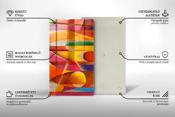 Herd abdeckplatte Bunte Abstraktion