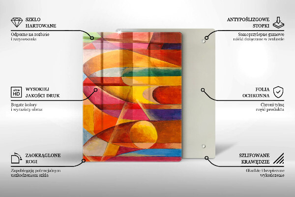 Herd abdeckplatte Bunte Abstraktion