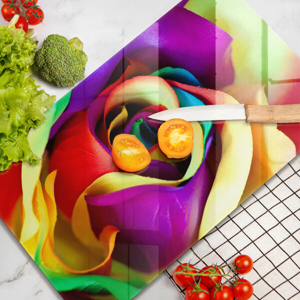 Herd abdeckplatte Bunte Rosenblätter